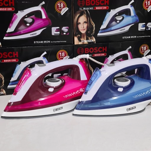 اتو بخار بوش آلمان (کف سرامیکی) 3000w (طراحی ارگونومیک و زیبا) BSGS1299