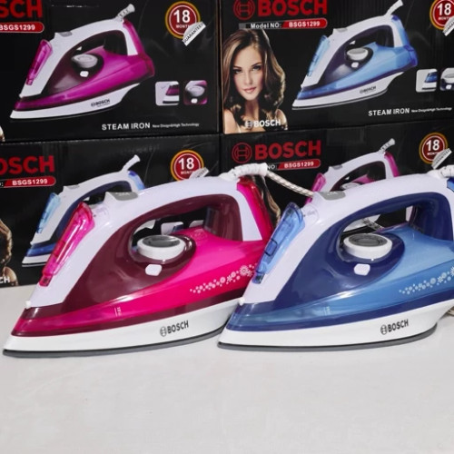 اتو بخار بوش آلمان (کف سرامیکی) 3000w (طراحی ارگونومیک و زیبا) BSGS1299
